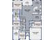 Detailed floor plan showcasing the layout of this charming home, including bedrooms, bathrooms, and living spaces at 1771 Whitewillow Dr, Wesley Chapel, FL 33543