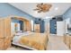 Expansive main bedroom featuring unique architectural details and a spacious layout at 18328 Treehaven Dr, Hudson, FL 34667