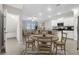 Open floor plan kitchen featuring a center island and stainless-steel appliances at 31718 Blue Passing Loop, Wesley Chapel, FL 33545