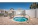 Hot tub with views of community and spa rules posted at 3515 Albritton St, New Port Richey, FL 34655