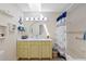 Charming bathroom with anchor decor and a shower/tub combination at 5033 Cabrilla Ct, New Port Richey, FL 34652