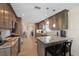 This recently remodeled kitchen features granite countertops and stainless steel appliances at 5033 Cabrilla Ct, New Port Richey, FL 34652