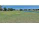 Golf course view showcasing the lush green fairways, a tranquil lake, and mature trees at 5110 Championship Cup Ln, Spring Hill, FL 34609