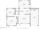 Layout of the home featuring bedrooms, bathrooms, kitchen, dining room, living room, and garage at 5706 Mockingbird Dr, New Port Richey, FL 34652