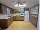 Eat-in kitchen with white appliances and ample cabinet space at 5949 1St Ave, New Port Richey, FL 34652