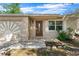 Charming single-story home with decorative front facade and a front porch at 6104 Cork Ct, New Port Richey, FL 34653
