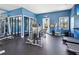 Community gym with ample machines, free weights, and space for stretching and floor exercises at 6229 Sea Air Dr, Apollo Beach, FL 33572