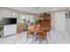 The dining area has a traditional hutch for storing your favorite dishes and displaying plants at 8505 Lincolnshire Dr, Hudson, FL 34667
