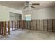 Bedroom featuring a closet, single window, and exposed walls ready for finishing at 8711 Cutlass Dr, Hudson, FL 34667