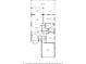 Detailed floor plan showcasing layout of living room, kitchen, bedrooms, porch and garage at 9147 Rhett Ln, Weeki Wachee, FL 34613