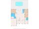 Schematic floor plan showing the layout of the home, including the pool, bedrooms, and living areas at 10645 Fawn Dr, New Port Richey, FL 34654