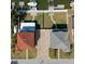 Aerial view of waterfront homes with boat docks and well-maintained lawns in a desirable neighborhood at 13741 Judy Ave, Hudson, FL 34667