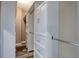 Spacious walk-in closet with built-in shelving and drawers for organization at 13741 Judy Ave, Hudson, FL 34667