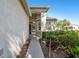 Inviting front entrance with well maintained landscaping and a neutral color palette at 18109 Tiverton Ct, Hudson, FL 34667
