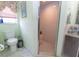 Cozy bathroom with toilet and tiled standup shower at 22106 Garmisch Way, Brooksville, FL 34601