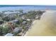 Aerial view showing the proximity to the bay and other waterfront properties at 3461 Gum Dr, Weeki Wachee, FL 34607