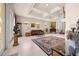Inviting living space with tile flooring, sliding glass doors, and stylish decor at 4407 Caliquen Dr, Brooksville, FL 34604
