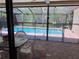 Screened in pool and outdoor living area, perfect for enjoying the Florida sunshine at 5045 Musselshell Dr, New Port Richey, FL 34655