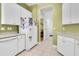Efficient kitchen layout with white appliances, ample cabinet space, and convenient dishwasher at 6109 Japonica Ct, New Port Richey, FL 34655