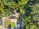 Home with a sparkling pool, lush landscaping, and expansive backyard, all nestled among mature trees at 7101 N 18Th St, Tampa, FL 33610