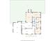 Detailed floor plan showing the layout of the house with labeled rooms and dimensions at 8516 Wooddrift Dr, Tampa, FL 33615