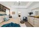 Relaxing main bedroom with accent wall and elegant decor at 11730 Hawks Nest Trl, Brooksville, FL 34614