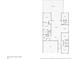 Floor plan of the house showcasing the layout of rooms and dimensions, including kitchen, bedrooms, and living spaces at 12617 Wetmore Ct, Odessa, FL 33556