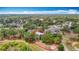 Large parcel surrounded by mature trees, outlined in red to illustrate the property boundary. Ideal for privacy and serene living at 1276 Meredith Dr, Spring Hill, FL 34608