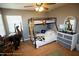 Cozy bedroom with bunk beds and unique animal decor at 13100 Fish Cove Dr, Spring Hill, FL 34609