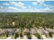 Beautiful aerial view of a neighborhood backing up to a heavily wooded conservation area at 18331 Waydale Loop, Hudson, FL 34667