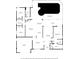 Detailed floor plan showing layout of rooms, including a screened patio and attached garage at 2924 Windridge Dr, Holiday, FL 34691