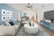 Inviting living room with modern furniture, stylish decor, and ample natural light at 4321 High Ridge Ave, Spring Hill, FL 34609