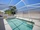 Screened in pool offering a refreshing retreat with a clear sky view, perfect for swimming and relaxation at 4321 High Ridge Ave, Spring Hill, FL 34609