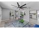 Bright and airy living room with modern decor and open floor plan at 4607 Kennedy Dr, New Port Richey, FL 34652