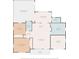 Floor plan illustrating layout with primary bedroom, screened porch, living room, and garage at 6431 Gainsboro Dr, Port Richey, FL 34668