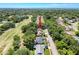 Real estate overhead of homes with trees and golf course at 7700 Fairlawn Dr, Hudson, FL 34667