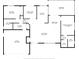 Detailed floor plan showcasing the layout of the home, including the living room, bedrooms, kitchen, and sunroom at 7700 Fairlawn Dr, Hudson, FL 34667