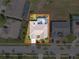 Bird's eye view shows home with pool and an outlined property at 8523 Regal Ln, Hudson, FL 34667