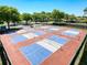Outdoor pickleball courts for a recreation, fitness, and community engagement at 8523 Regal Ln, Hudson, FL 34667