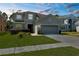 Charming two-story home featuring a well-maintained lawn and a two-car garage at 951 Nodding Shade Dr, Brooksville, FL 34604