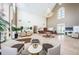 Spacious lobby featuring elegant seating areas, a grand chandelier, and reception desk at 1013 Sweet Jasmine Dr, Trinity, FL 34655