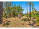 Large backyard featuring a screened enclosure perfect for outdoor activities and gardening at 10540 Noddy Tern Rd, Weeki Wachee, FL 34613