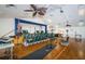 Spacious auditorium with stage, seating, and professional lighting for events and performances at 10641 Timber Ln, Port Richey, FL 34668