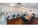 Bright craft room with sewing stations, tables, and cabinetry ideal for creative hobbies and projects at 10641 Timber Ln, Port Richey, FL 34668