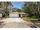 Charming single-story home with a two-car garage and mature trees in a residential neighborhood at 10641 Timber Ln, Port Richey, FL 34668