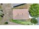 Aerial view of the home's roof, showcasing its durable construction and well-maintained condition within a quiet neighborhood at 1082 Nodding Shade Dr, Brooksville, FL 34604