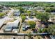 Birds eye view of the backyard with fence and surrounding homes at 12065 Shadow Ridge Blvd, Hudson, FL 34669