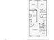 Detailed floor plan showcasing the layout of the bedrooms, bathrooms, and primary bedroom, and balcony at 1340 Bayshore Blvd # 411, Dunedin, FL 34698