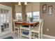 Cozy breakfast nook, perfect for casual dining, features bright windows and garden views at 13942 Talmage Loop, Hudson, FL 34667