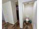 Bathroom with tiled floors, walk in shower and a separate toilet room at 15585 Rene Ct, Brooksville, FL 34604